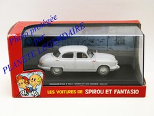 Miniature Les voitures SPIROU & FANTASIO Panhard Dyna Z 1954 Les Hommes-Bulles