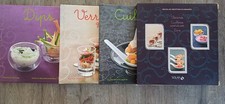 Coffret 3 livres de recettes / Verrines Cuillères apéritives Dips / SOLAR