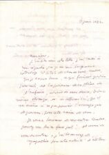 Claude GARACHE lettre autographe signée : décline une collaboration illustration