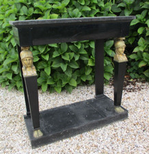Console empire bois sculpte - console,