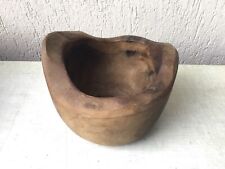 Grand mortier en bois d'olivier artisanal