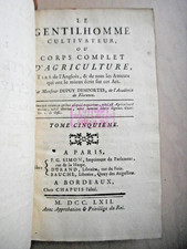 1762 - LE GENTILHOMME CULTIVATEUR