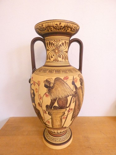Vase amphore grecque signé - amphore,
