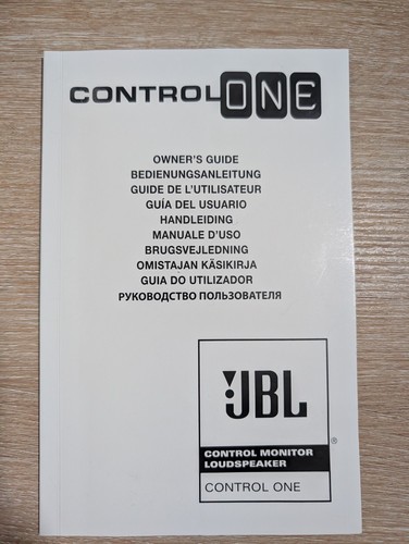Jbl control one owner guide - control,