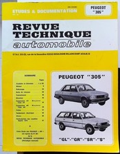 Revue Technique Automobile 381.7 - PEUGEOT 305 - 1982 à 1988