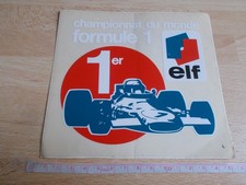 Autocollant CHAMPIONNAT DU MONDE DE FORMULE 1 - 1ER ELF
