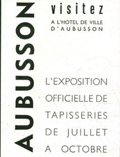 Publicité ancienne tapisserie d'Aubusson issue de magazine 1954