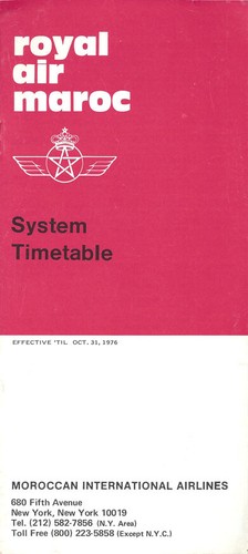 Royal air maroc timetable - royal,