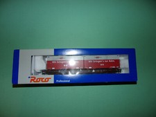 ROCO wagon kangourou + 2 caisses mobiles RAIL CARGO AUSTRIA OBB 66986 (n°1bis)