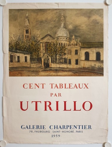 Affiche utrillo 1959 - utrillo,