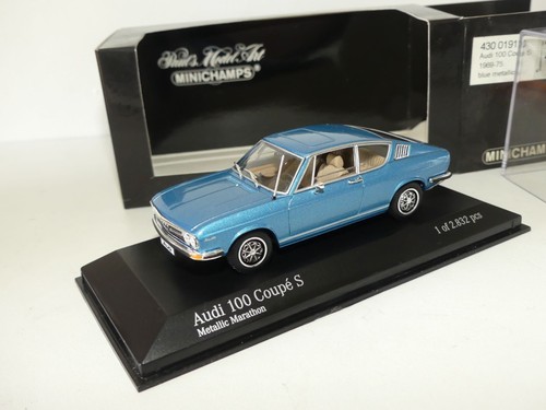 Audi 100 coupe 1969 bleu - coupe, s