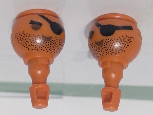 Playmobil têtes tête - playmobil, x2