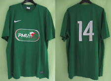 Maillot Nike Coupe de France Vert Porté Match Worn #14 PMU vintage Jersey - XL