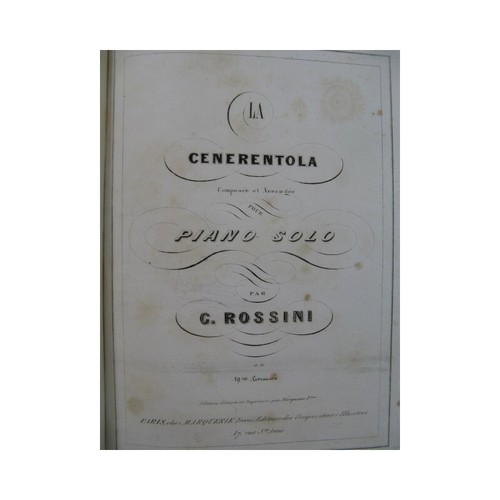 Rossini la cenerentola - rossini, g.