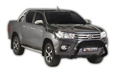 Pare Buffle Noir Protection Avant Pour Toyota Hilux Cabine Double 2016-2018