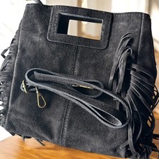 SAC CUIR A FRANGES