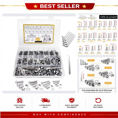 Kit vis boulons hexagonaux - kit, et
