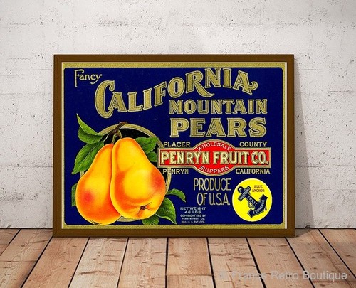 Affiche publicitaire vintage