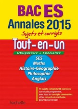 Annales Bac 2015 - Sujets et