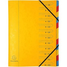 Trieur 12 Compartiments Jaune