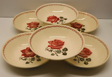 -6 ASSIETTES CREUSES CERAMIQUE BADONVILLER GERMAINE COLLECTION ART de la TABLE D