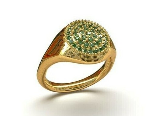 18k hommes bague pinky - 18k,