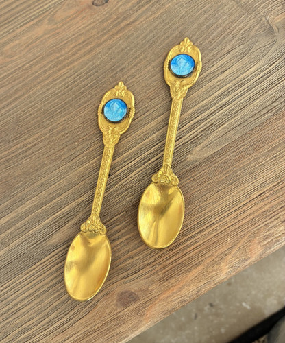 Paire cuillères vintage - cuillères,