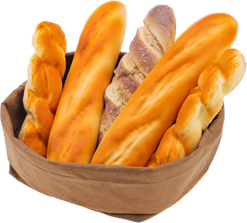 5pcs fake bread set realistic - fake,