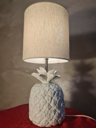 Lampe ananas1960 porcelaine - lampe,