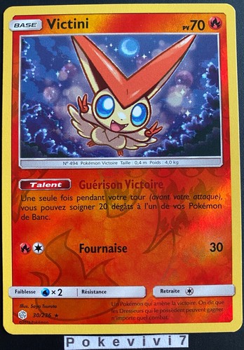 Carte pokemon victini 236 - carte,