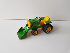 Véhicule miniature - Tracteur vert et jaune TONKA - matériel agricole