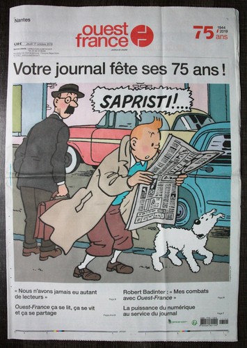 Journal ouest france tintin - journal,