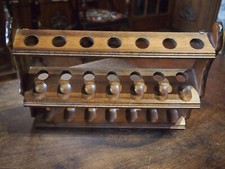 GRAND PRESENTOIR MURAL EN BOIS POUR 14 PIPES  etat parfait