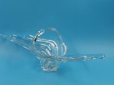 COUPE A FRUITS CENTRE DE TABLE EN CRISTAL Signée ART VANNES FRANCE Années 50/60