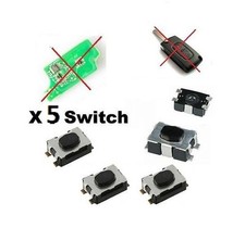5x Switch bouton pour