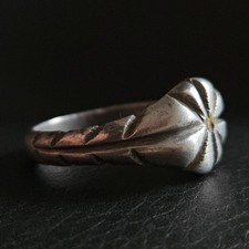 Bague artisanat de tranché WW1 travail de poilu sur aluminium art de guerre