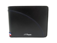 NEUF PORTEFEUILLE ST DUPONT DEFI MILLENIUM 172002 EN CUIR NOIR 8CC WALLET 200€