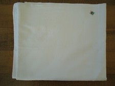 LINGE ANCIEN NAPPE COTON DAMASSE 140 x 130