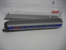 voiture  intermediaire tgv jouef blanc  modelisme rame d'essai  592300