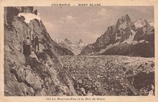 74-CHAMONIX MONT BLANC LE MAUVAIS PAS ET LA MER DE GLACE-N�T5306-C/0141