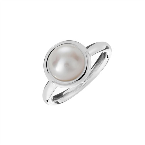 Silverly anneau bague perle - bague,