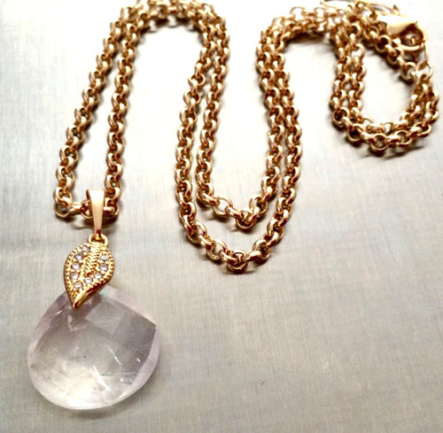 Collier plaqué cristal de - collier,