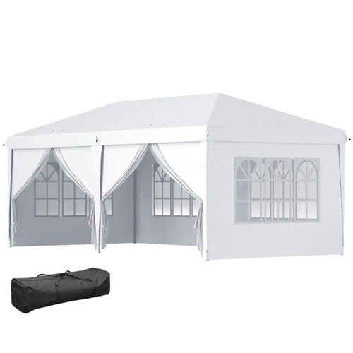 Tonnelle pliante outsunny 6x3m - pliante,