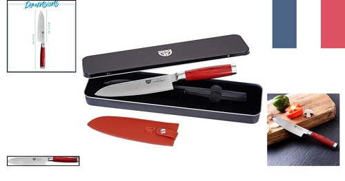 Couteau damas santoku cm - santoku,
