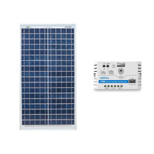 Kit solaire photovoltaïque 30W 12V PWM régulateur 5A EpEver