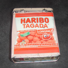 EN L'ETAT : Ancienne boite métal Haribo Tagada