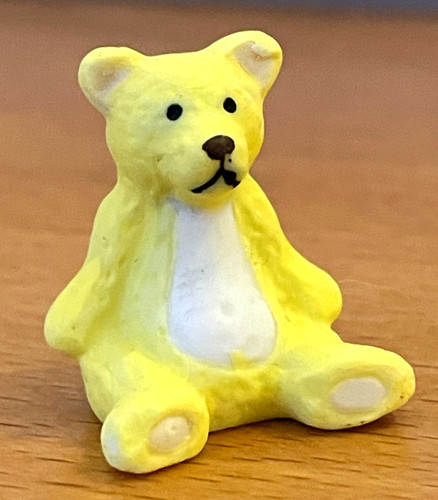 Fève mat ours jaune - fève,