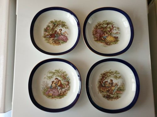 Assiettes bleu four en - bleu,