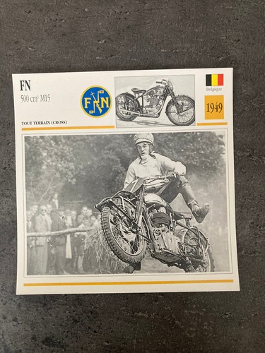 Carte fiche moto collection - fiche,