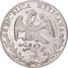 Mexique, 8 réales, 1892, Mexico, encre de Chine, argent, SS+